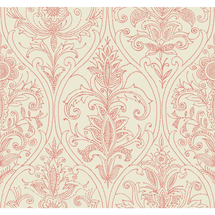 York Wallcoverings Filigree Damask Wallpaper Wayfair